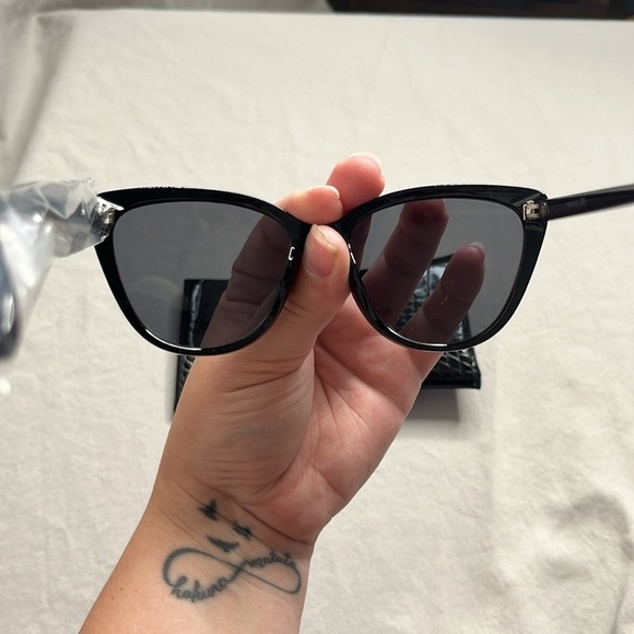 Rachel Zoe Nina Sunglasses in Black main image 2